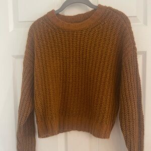 American Eagle Outfitters Rust Knit Sweater